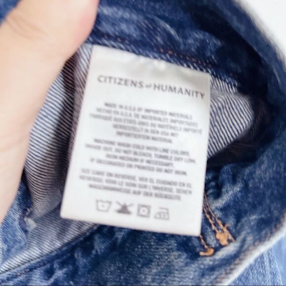 CITIZENS OF HUMANITY Nica Slim Denim Trucker Jacket XS - Picture 10 of 12